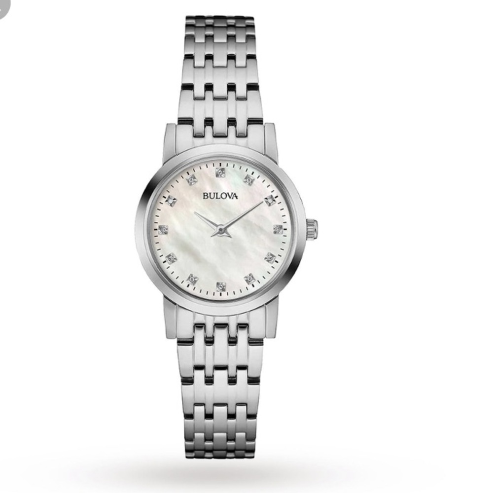 SALE •Bulova WomenStainless Steel Diamond Watch